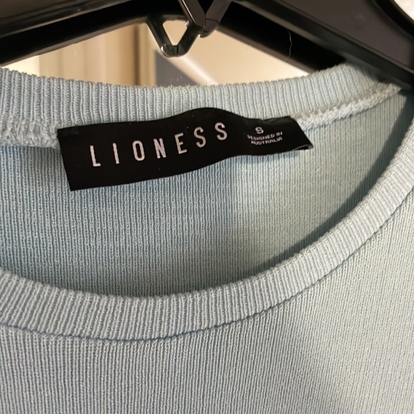 Blue Mini Dress Ruched Sides - Picture 3 of 3